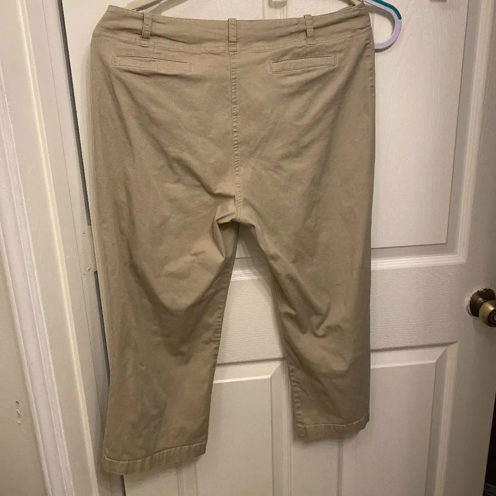 George Stretch Cotton Womens Capri Pants Size 14